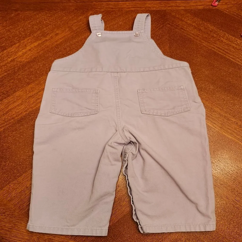 Baby The Children's Place Overalls 18 Months Lavender with Floral Embroidery A2